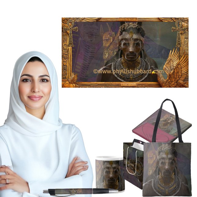 Bolígrafo Celebrando a la Madre África con Anpu (Get the full “Many Manifestations Of Anpu" collection at:  https://bit.ly/Love4Africa.)