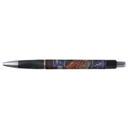 Bolígrafo Ciberpunk Sparrow en Neon Cityscape