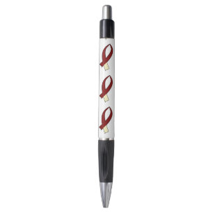 Bolígrafo Cinta de sensibilización (Borgoña y Crema)