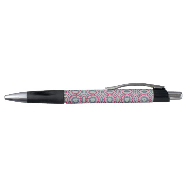 Bolígrafo Circular Pattern Name Customizable Ballpoint Pen (Parte superior)