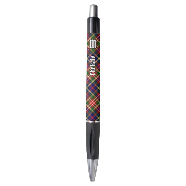 Bolígrafo Clan Christie Tartan (Frente vertical)