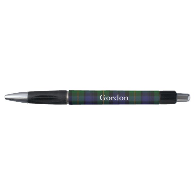 Bolígrafo Clan clásico Gordon Tartan Plaid Personalizado Pen (Anverso)
