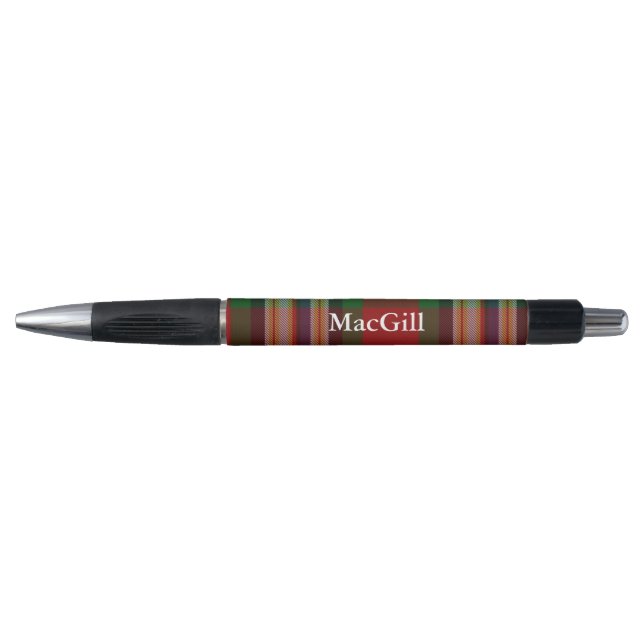 Bolígrafo Clan clásico MacGill Tartan Plaid Personalizado Pe (Anverso)