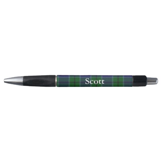 Bolígrafo Clan clásico Scott Tartan Plaid Personalizado Pen (Anverso)