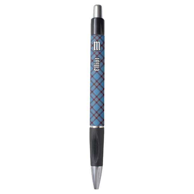 Bolígrafo Clan Elliot Ancient Tartan Pen (Frente vertical)