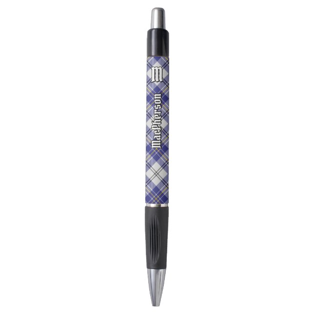 Bolígrafo Clan MacPherson Blue Dress Tartan Pen (Frente vertical)