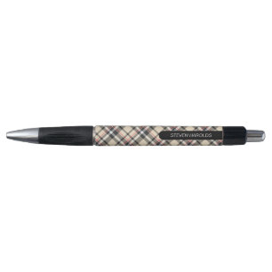 Bolígrafo Clásico Personalizado Beige Rojo Negro Blanco Esta