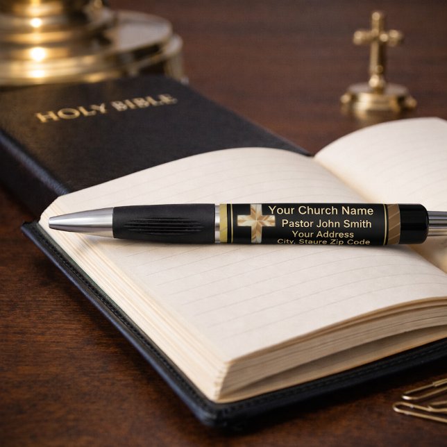 Bolígrafo Clero de la Iglesia Dorado y Negro con Clase  (Subido por el creador)