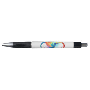Bolígrafo Colibrí arcoiris con símbolo Infinity