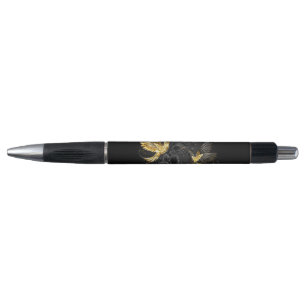 Bolígrafo Colibrí negro y dorado