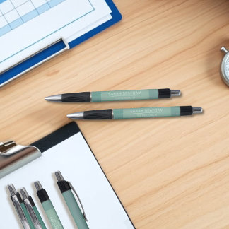 Bolígrafo Colores de agua verde azulados Waves Moderno Swim 