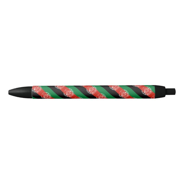 Bolígrafo con bandera de Afganistán (Anverso)