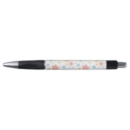 Bolígrafo con Estampado Floral (Base Blanca)