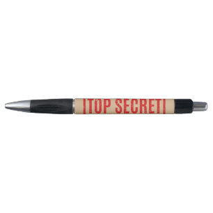 Bolígrafo con la punta del secreto estampado