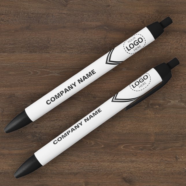 Bolígrafo con logotipo de la compañía y lápiz blan (Subido por el creador)