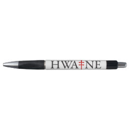 bolígrafo con logotipo HWA-NE para eventos, blanco