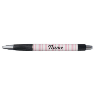 Bolígrafo con raya rosa personalizado