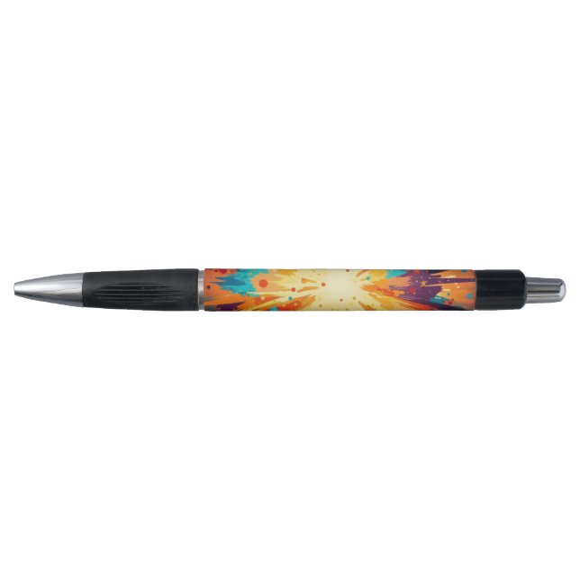 Bolígrafo Cosmic Burst Abstract Splatter Art (Anverso)