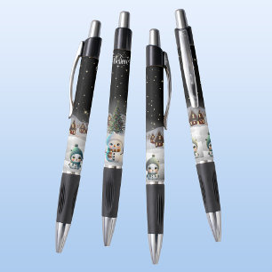 Bolígrafo Creer Navidades Nieve Mujer Resistiendo ⛄️ 🎄