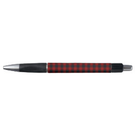 Bolígrafo Cuadros de búfalo rojos y negros