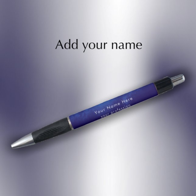 Bolígrafo Custom Cool Modern Nebula Business Promotional (Add your name and custom text for a unique modern business promotional gift pen.

)