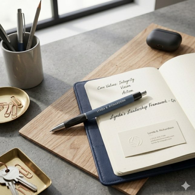 Bolígrafo Custom Name Navy Blue Stylish Writing Pen Gift (Custom Name Navy Blue Stylish Writing Pen Gift)