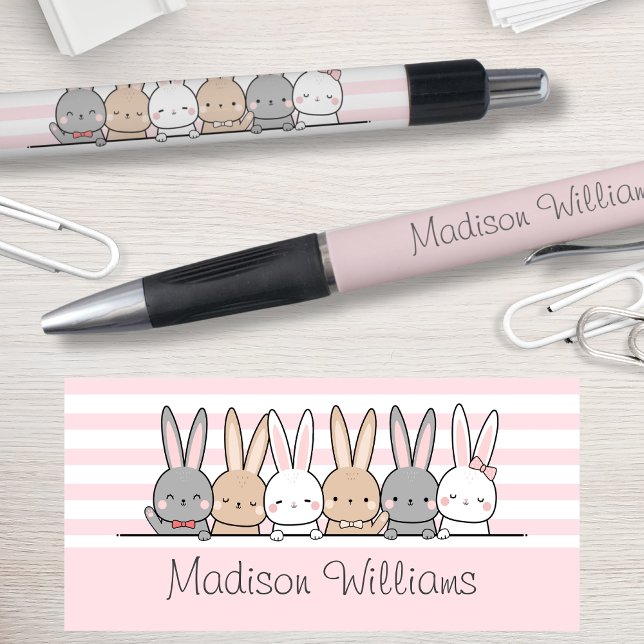 Bolígrafo Cute Bunnies Personalizados (Subido por el creador)