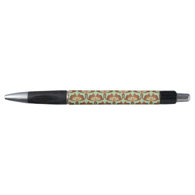 Bolígrafo Cute Chipmunks Fall Wedding Patterned (Anverso)