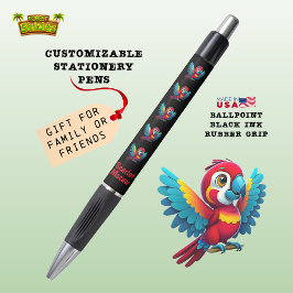 Bolígrafo 🦜 De Aves Tropicales De Loro De Macaw