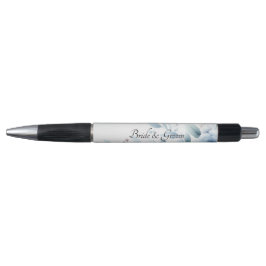 Bolígrafo de Boda Floral Azul Elegante