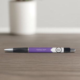 Bolígrafo de Marca Promocional Morado Logo Empresa