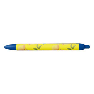 Bolígrafo De Tinta Azul Acuarela Limones & Paletas