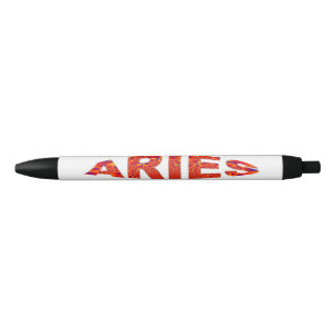 Bolígrafo De Tinta Azul Aries - Fuego Naranja Amarillo Azul