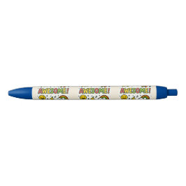 Bolígrafo De Tinta Azul Awesome Kids Pen – Fun Colorful Design with Stars