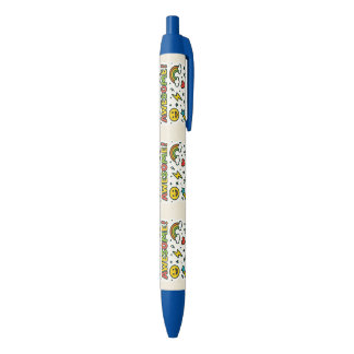Bolígrafo De Tinta Azul Awesome Kids Pen – Fun Colorful Design with Stars