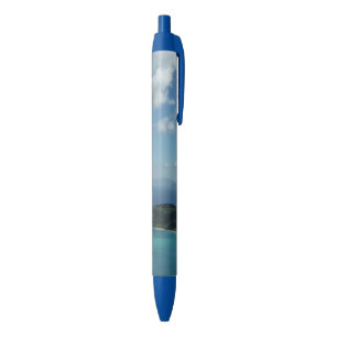 Bolígrafo De Tinta Azul Bahía de Magens, Isla Hermosa de Santo Tomás