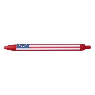 Bolígrafo De Tinta Azul Bandera Americana Betsy Ross