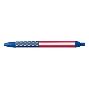 Bolígrafo De Tinta Azul Bandera Americana Pen Estados Unidos Patriótico