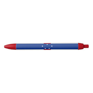 Bolígrafo De Tinta Azul Bandera de las Antillas Neerlandesas