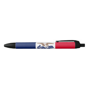 Bolígrafo De Tinta Azul Bandera del estado de Iowa
