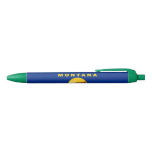 Bolígrafo De Tinta Azul Bandera del estado de Montana