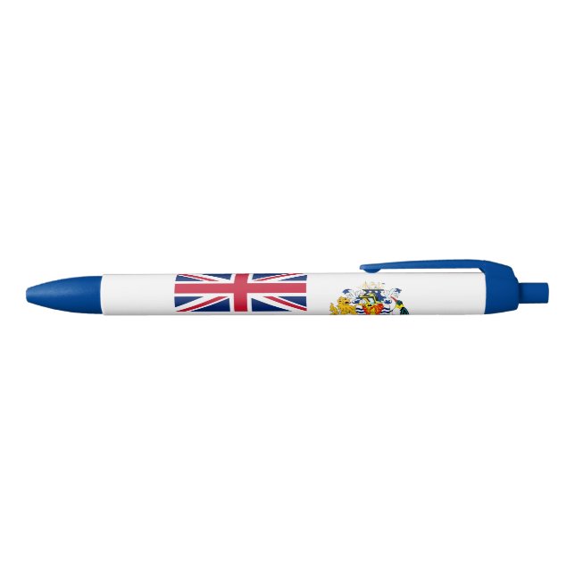 Bolígrafo De Tinta Azul Bandera del Territorio Antártico Británico (Parte superior)