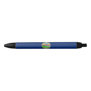 Bolígrafo De Tinta Azul Bandera estatal de Kansas