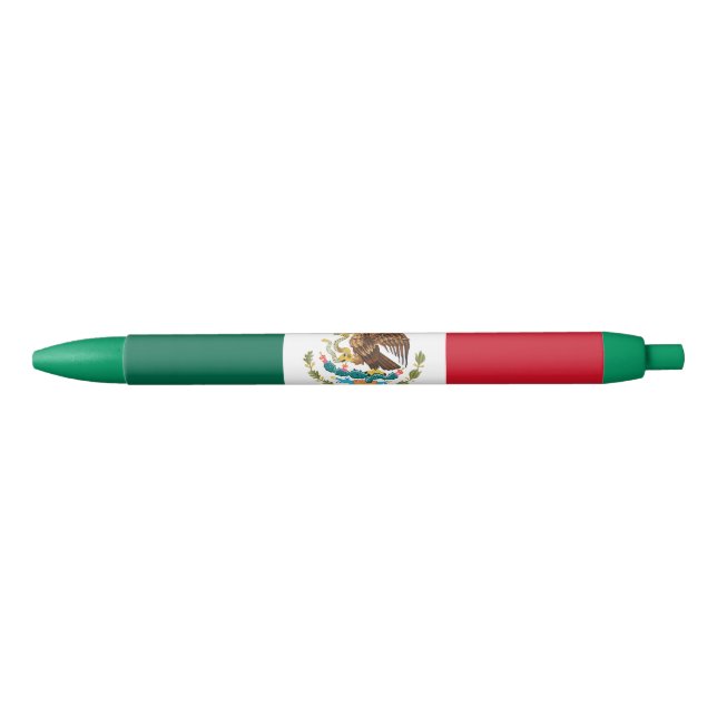 Bolígrafo De Tinta Azul Bandera Mexicana (Anverso)