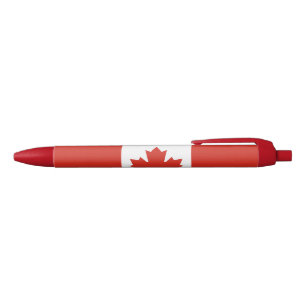 Bolígrafo De Tinta Azul Bandera Patriótica Canadiense