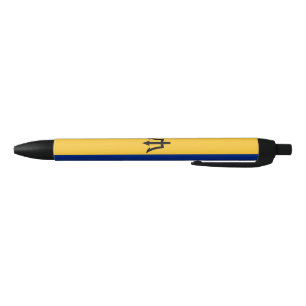 Bolígrafo De Tinta Azul Bandera patriótica de Barbados