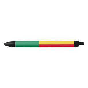 Bolígrafo De Tinta Azul Bandera patriótica de Benín