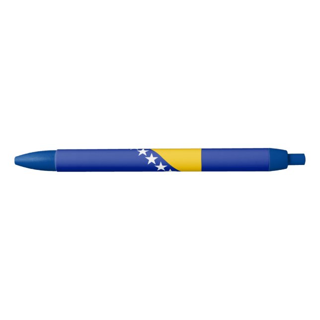 Bolígrafo De Tinta Azul Bandera patriótica de Bosnia y Herzegovina (Anverso)