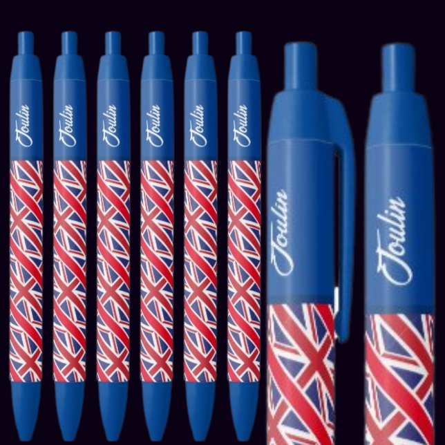 Bolígrafo De Tinta Azul Bandera personalizada del Reino Unido (Subido por el creador)