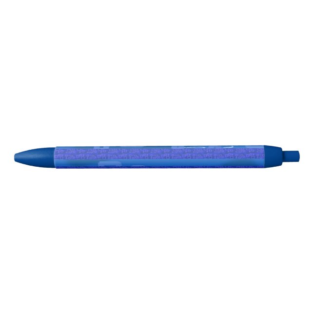 Bolígrafo De Tinta Azul Blue Geometric (Anverso)